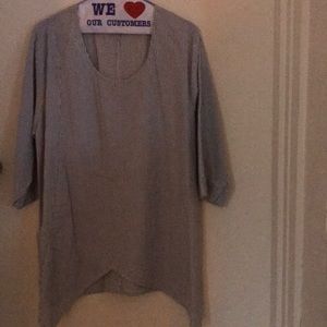 Oversized cotton tunic